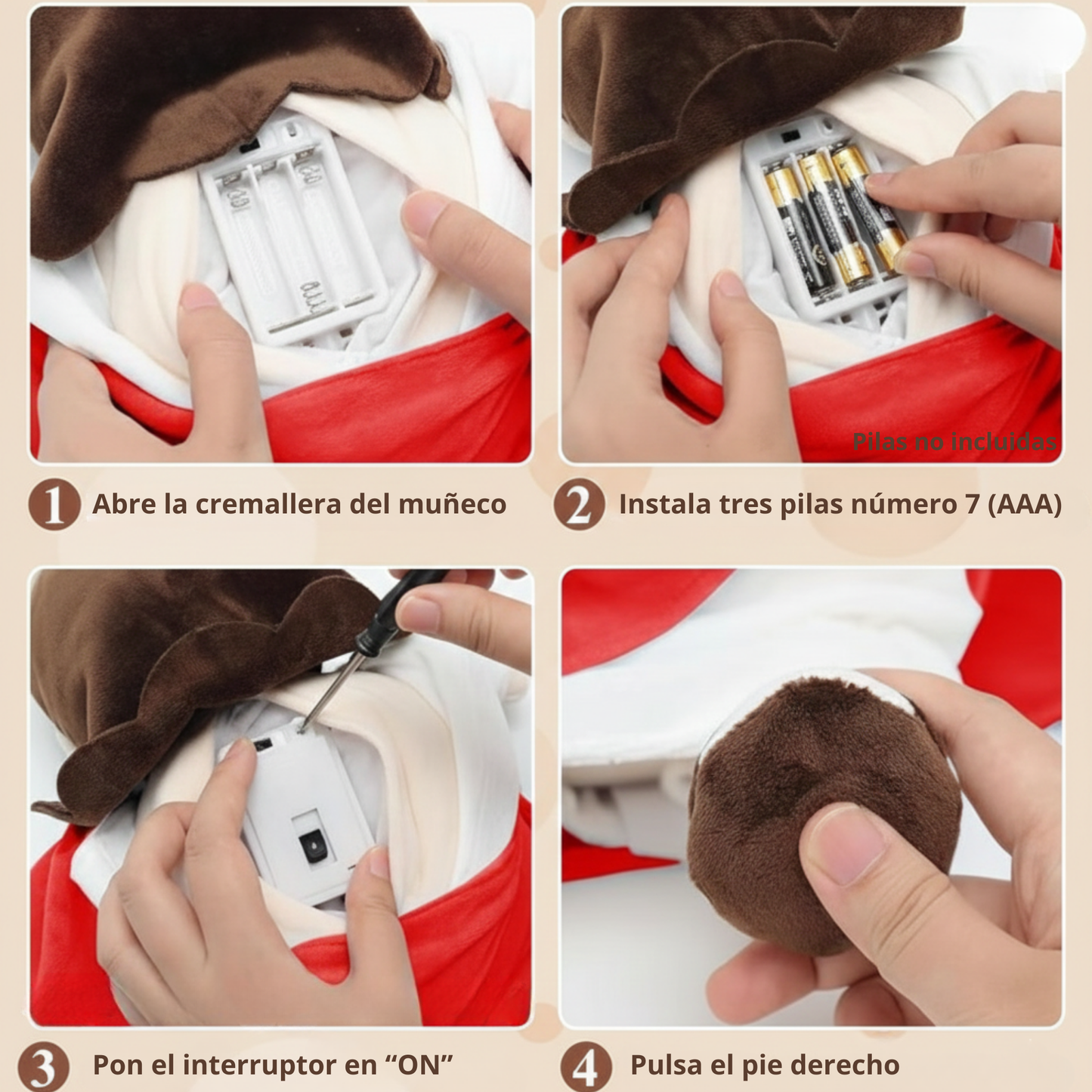 Peluche de Jesús con Respiración- Calma tu Ansiedad y Descansa