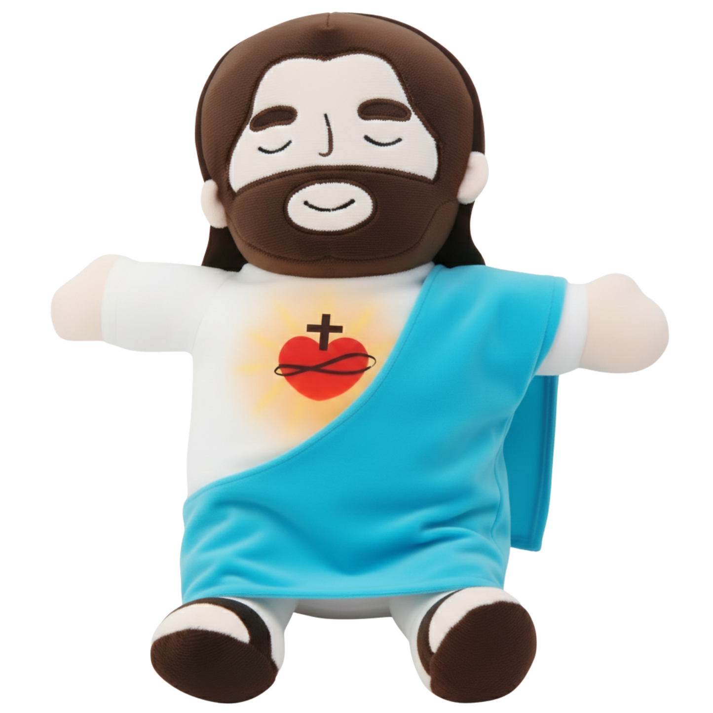Peluche de Jesús con Respiración- Calma tu Ansiedad y Descansa