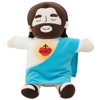 Peluche de Jesús con Respiración- Calma tu Ansiedad y Descansa
