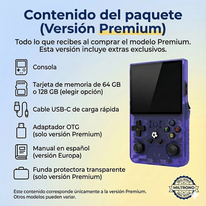 Consola Retro Portátil con 18.000 Juegos y 21 Emuladores