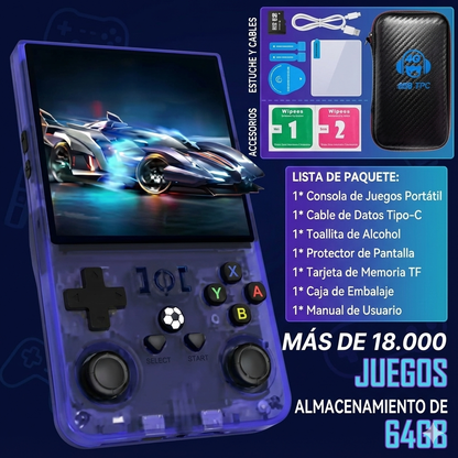 Consola Retro Portátil con 18.000 Juegos y 21 Emuladores