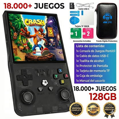 Consola Retro Portátil con 18.000 Juegos y 21 Emuladores