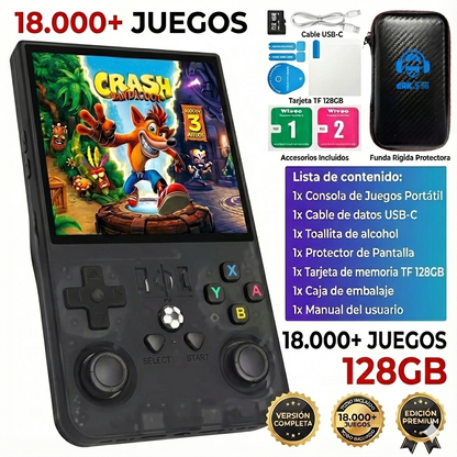 Consola Retro Portátil con 18.000 Juegos y 21 Emuladores