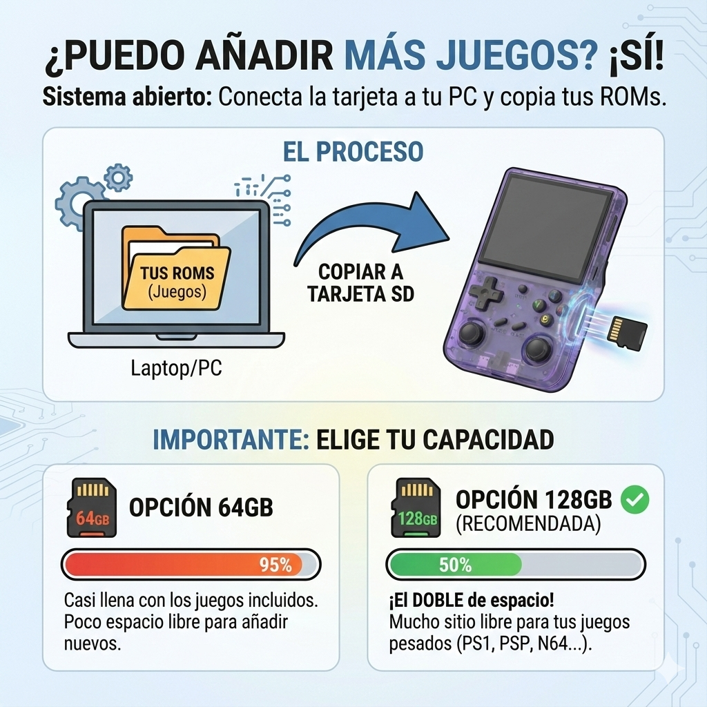 Consola Retro Portátil con 18.000 Juegos y 21 Emuladores